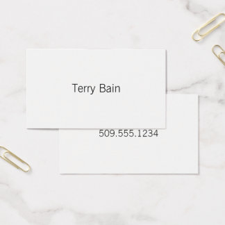 Eenvoudig Minimumcentrum voor en achter Visitekaartjes