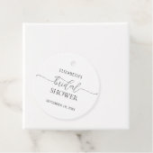 Eenvoudig Minimumniveau voor zwart-witscript Bedankjes Labels (In situ)