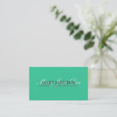 Eenvoudig Mint Green-Visitekaartje Visitekaartje (Staand voorkant)