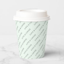 Eenvoudig mintpatroon voor minimale aangepaste tek