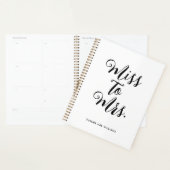 Eenvoudig Miss to Mrs Modern Trouw Planner Notitie (Display)