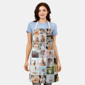 Eenvoudig modern 29-foto collage medium schort (Gedragen)