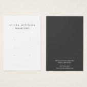 Eenvoudig Modern 3 Oorbellen Display Kaart (Voorkant /achterkant)