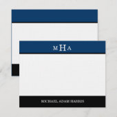 Eenvoudig modern Afstuderen Dank u kaarten (zeemac (Voorkant / Achterkant)