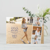 Eenvoudig modern Afstuderen Fotostrip Aankondiging (Staand voorkant)