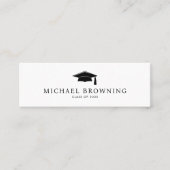 Eenvoudig Modern Afstuderen Naam Kaart Insert Contactkaartje (Voorkant)