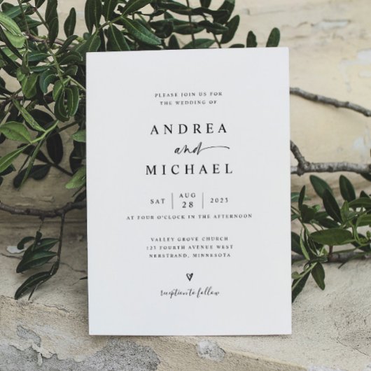 Eenvoudig Modern Alles in Een Hand Getrokken Hart Kaart