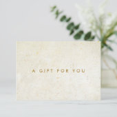 Eenvoudig modern Antiek Boho Cadeaucertificaat (Staand voorkant)