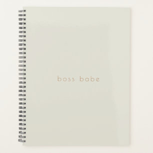 Eenvoudig Modern Beige 2024 Planner Boss Babe