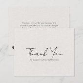 Eenvoudig modern beige budget Business - Hartelijk (Voorkant / Achterkant)