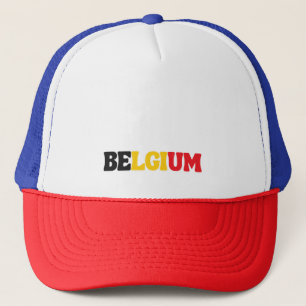 Eenvoudig Modern België Nationale Vlag Kleding Trucker Pet