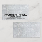 Eenvoudig modern betonnen Visitekaartje (Voorkant / Achterkant)