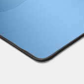 Eenvoudig modern blauw minimalist bureaumat (Hoek)