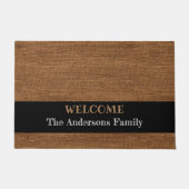 Eenvoudig Modern Burlap patroon Deurmat (Voorkant)