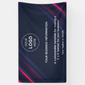 Eenvoudig Modern Business Event Logo Tekst Spandoek (Verticaal)