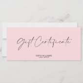 Eenvoudig, modern Cadeaubon Cadeaukaart toevoegen (Voorkant)