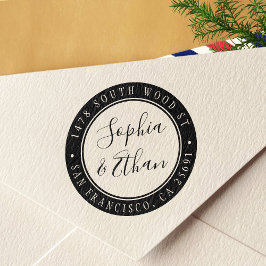 Eenvoudig modern Calligrafierendement Zelfinktende Stempel