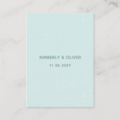 Eenvoudig modern Classy Mountain Wedding Informatiekaartje (Achterkant)