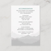 Eenvoudig modern Classy Mountain Wedding Informatiekaartje (Voorkant)