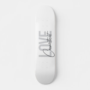 Eenvoudig, modern, cool design Love Connecticut Skateboard