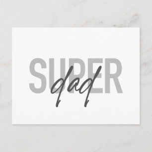 Eenvoudig, modern, cool, trendy design Super Pap Briefkaart