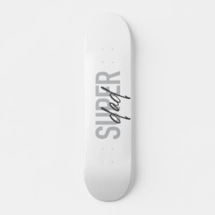 Eenvoudig, modern, cool, trendy design Super Pap Skateboard