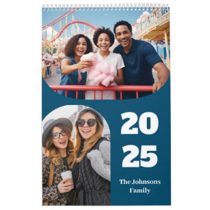 Eenvoudig Modern Custom 26 foto's Familie 2025 Kalender