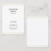 Eenvoudig, modern design, creatief Gold Visitekaartje (Voorkant / Achterkant)