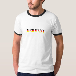 Eenvoudig Modern Duitsland Nationale Vlag Souvenir T-shirt