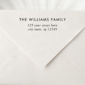 Eenvoudig modern Elegant Return-adres Zelfinktende Stempel