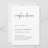 Eenvoudig modern en minimalistisch | Kogelschoen Kaart (Voorkant)