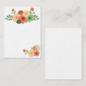 Eenvoudig modern Floral Visitekaartje (Voorkant / Achterkant)