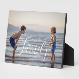 Eenvoudig modern fotosjabloon Aangepaste naam Fotoplaat