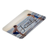 Eenvoudig modern fotosjabloon Aangepaste naam Magneet (Linkerzijde)