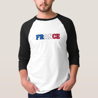 Eenvoudig Modern Frankrijk Nationale Vlag Kleding T-shirt