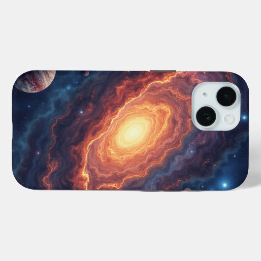 Eenvoudig Modern: Galaxy Space Rock Cool Case-Mate iPhone Case (Achterkant (horizontaal))