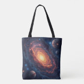 Eenvoudig Modern: Galaxy Space Rock Cool Draagtas (Achterkant)