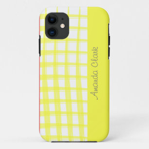 Eenvoudig modern geel design iPhone 11 hoesje