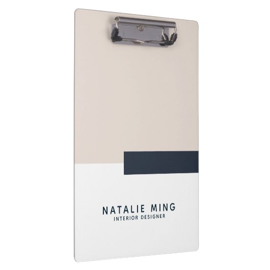 Eenvoudig modern geometrisch pastel klembord (Rechts)