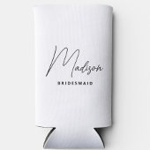 Eenvoudig modern gepersonaliseerd bruidsmeisje voo