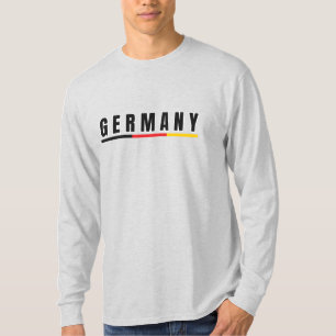 Eenvoudig Modern Germania Duitsland Art Letter Sou T-shirt