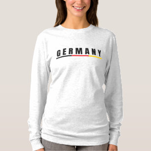 Eenvoudig Modern Germania Duitsland Kunst Letter S T-shirt
