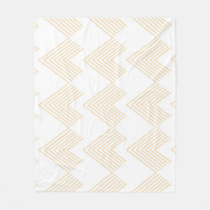 Eenvoudig, modern grafisch patroon van de chroompi fleece deken