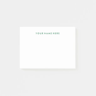 Eenvoudig Modern Green Post-it®-Notitieblok Post-it® Notes