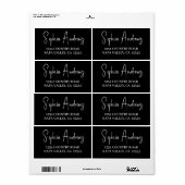Eenvoudig Modern Hand Sketting het Adres van de Te Etiket (Full Sheet)