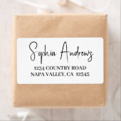 Eenvoudig Modern Hand Sketting het Adres van de Te Etiket (Insitu)