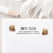 Eenvoudig Modern Hand Sketting het Adres van de Te Etiket (Insitu)