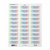 Eenvoudig Modern Hand Sketting het Adres van de Te Etiket (Full Sheet)