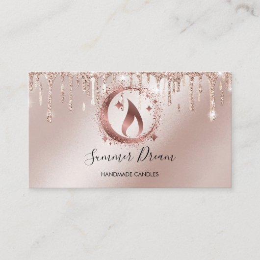 Eenvoudig, modern, handgemaakt Visitekaartje voor  (Voorkant)