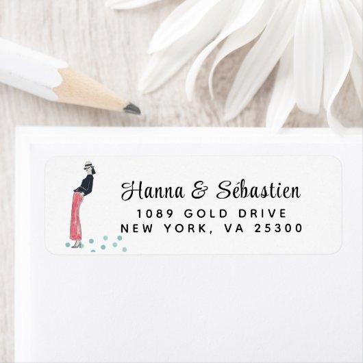 Eenvoudig modern handgeschetst script etiket (Insitu)